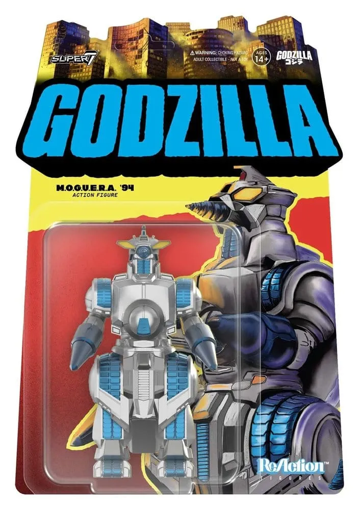 Godzilla Toho ReAction Actionfigur M.O.G.U.E.R.A. 10 cm – Samlarobjekt från Super7