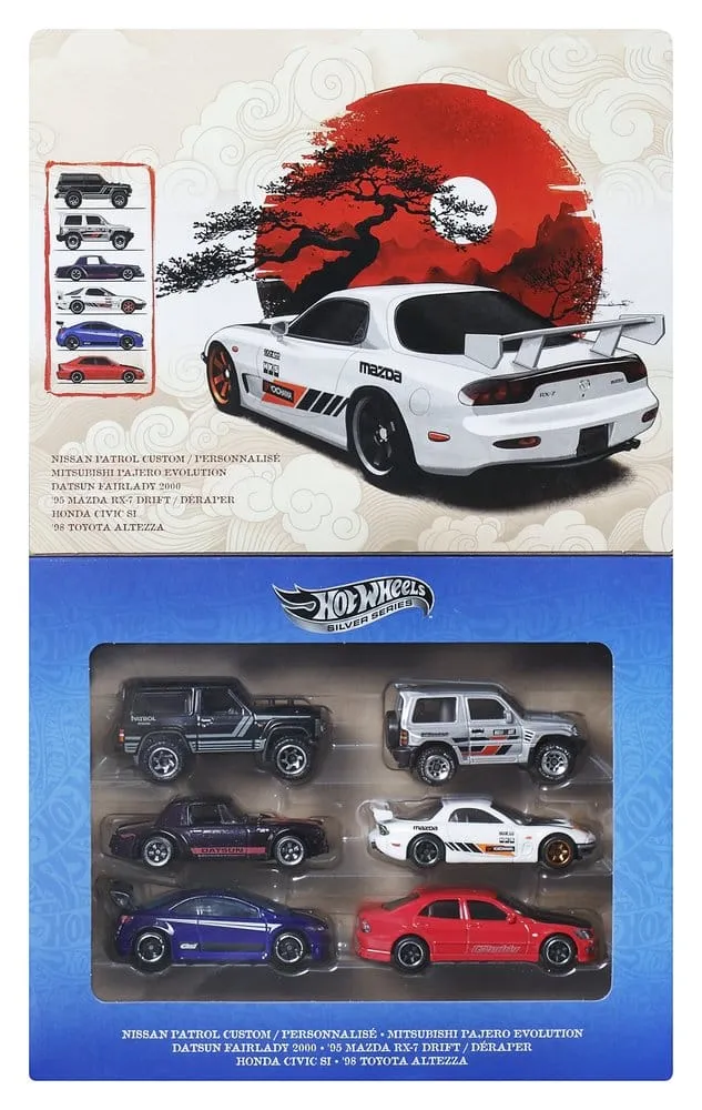 Hot Wheels Silver Series 6-Pack Die-Cast-fordon 1/64 Gator i Japan