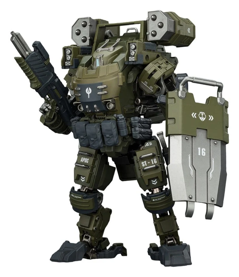 Dark Source Actionfigur 1/25 APOC-serien Storm Surge Tung Eld Assault Mech ST-8616 14 cm