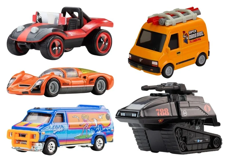 Hot Wheels Premium Die-Cast Fordon 1/64 Popkultur 979Q Urval (10)
