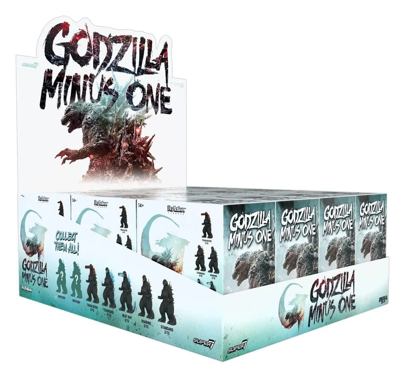 Godzilla Toho (Minus Ett) Actionfigur Blind Box Våg 8 Display (12)