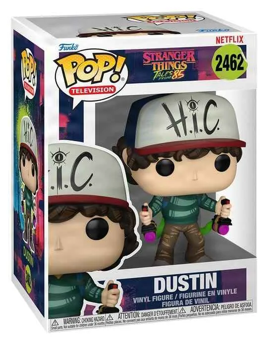 Stranger Things: Berättelser från '86 POP! Animation Figur Dustin 9 cm