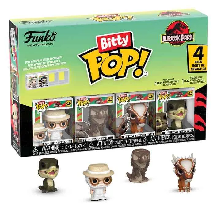 Jurassic Park Bitty POP! Figur 4-Pack Serie 2, 2,5 cm