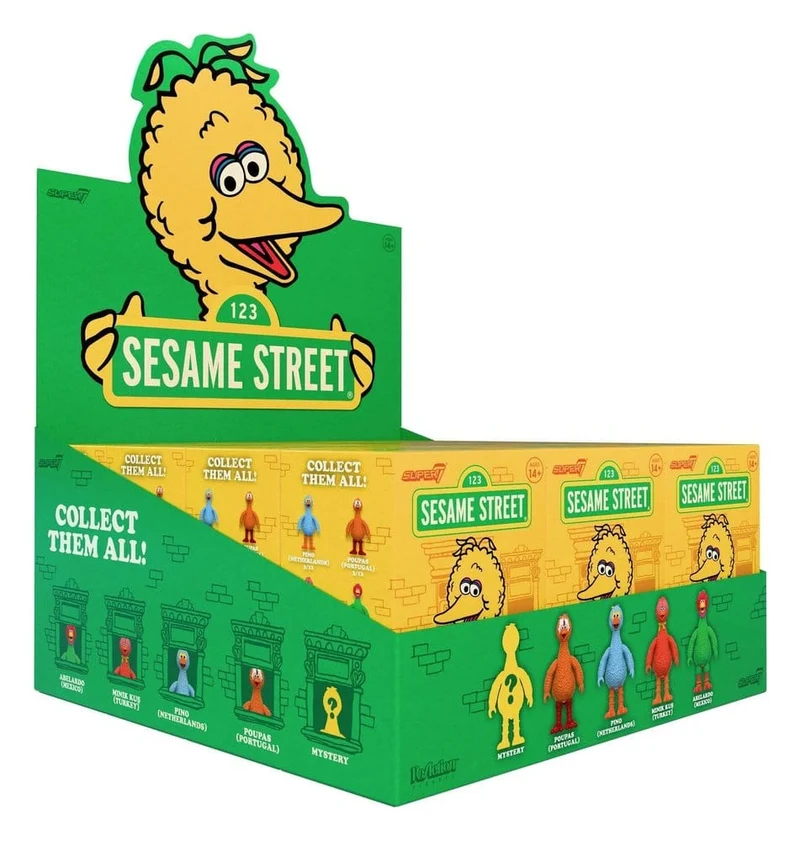 Sesame Street (Stora Fåglar från hela världen) Actionfigur Blind Box Våg 5 Display (12)