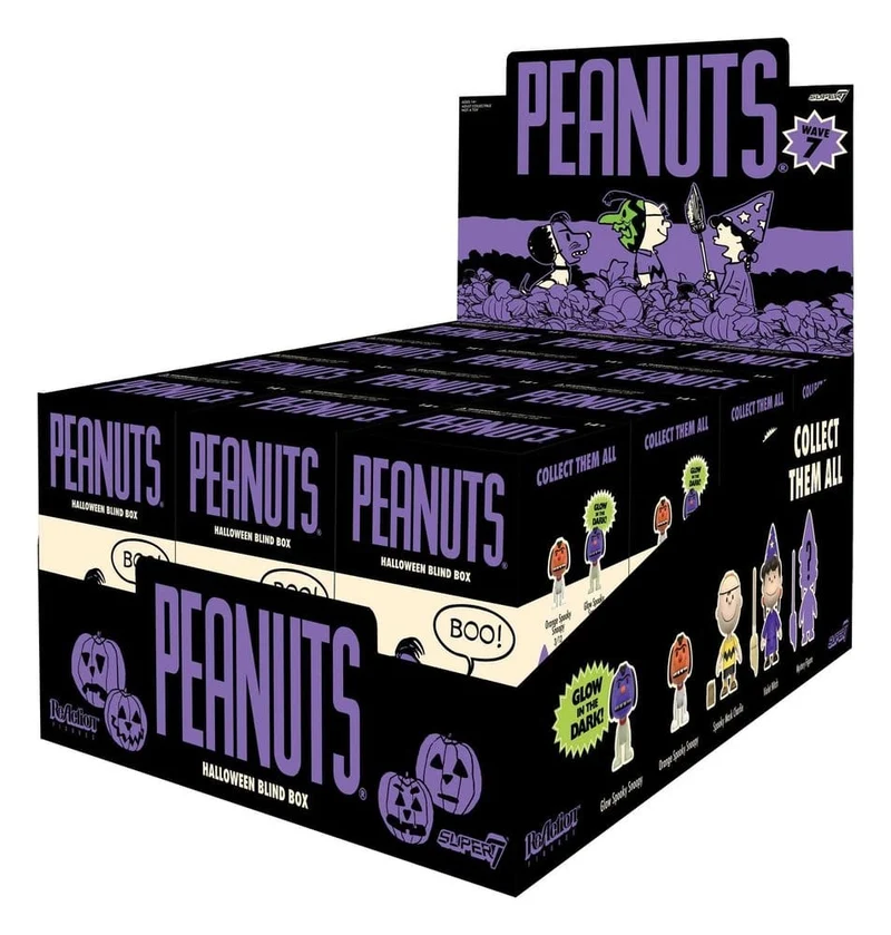 Peanuts Actionfigur Blindbox Våg 7 Display (12-pack)