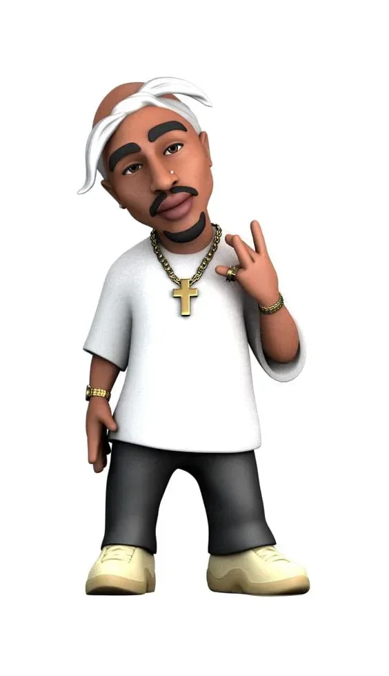 Tupac Comics Minix Figur - Tupac Shakur 12 cm