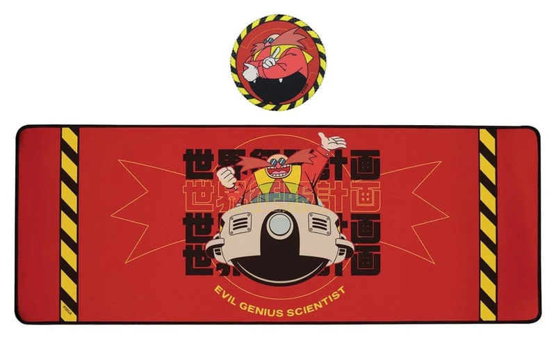 Sonic - The Hedgehog Desk Pad & Coaster Set Dr. Eggman
