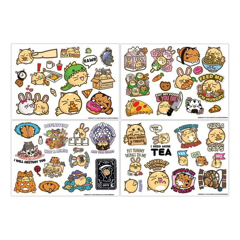 Fuzzballs Tech Sticker Pack - Gör din teknik sötare och roligare!
