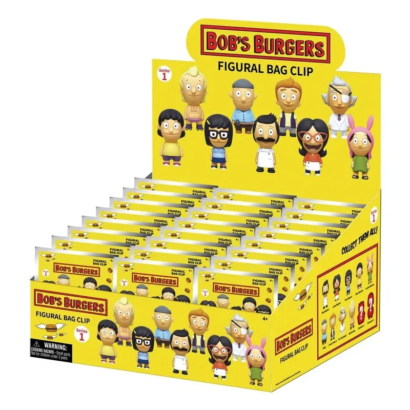 Bob's Burgers 3D Foam Bag Clips Serie 1 Display (24)