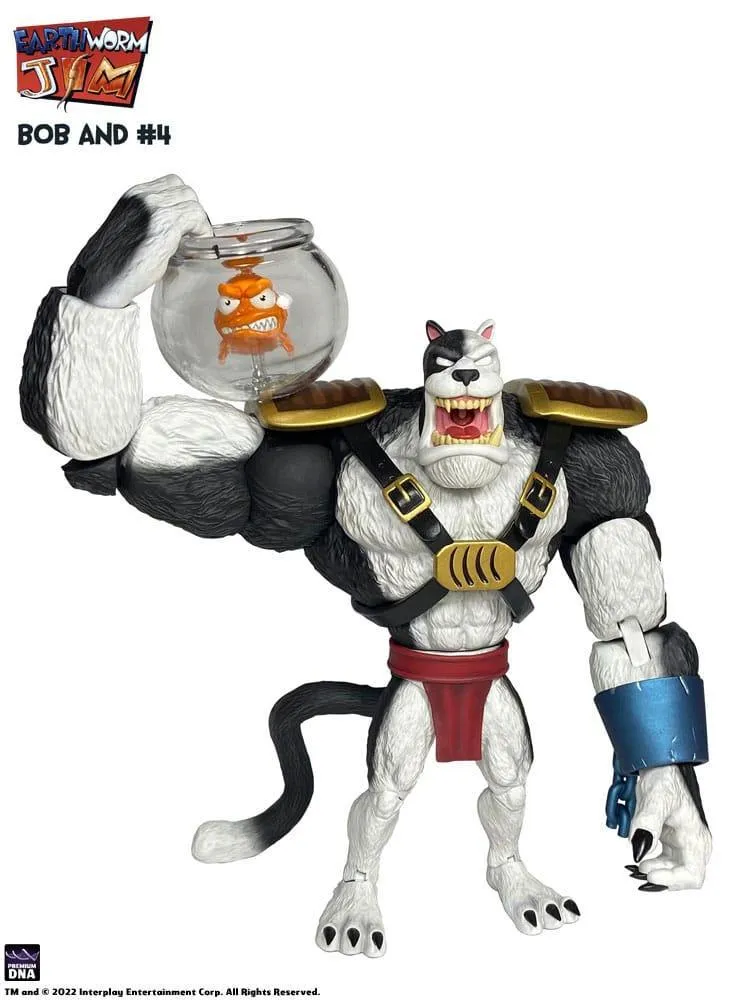 Earthworm Jim Action Figur Wave 1: Bob the Killer Goldfish & #4 15 cm