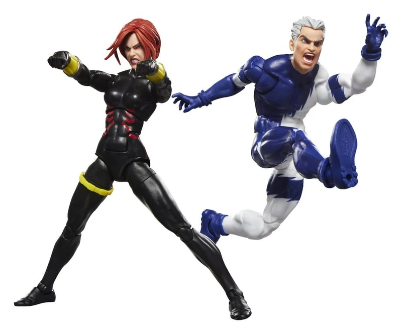 Avengers Marvel Legends Actionfigur 2-Pack Svarta Änkan & Snabba Silver, 15 cm