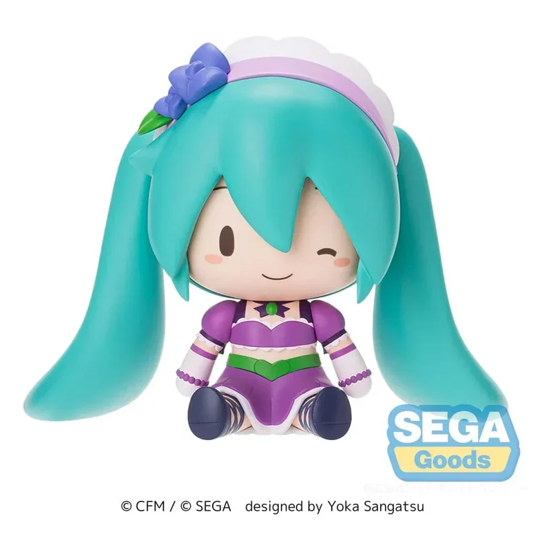 Character Vocal Series 01: Hatsune Miku Fuwa Petit Chibi Figur – Sparkly Purple 8 cm