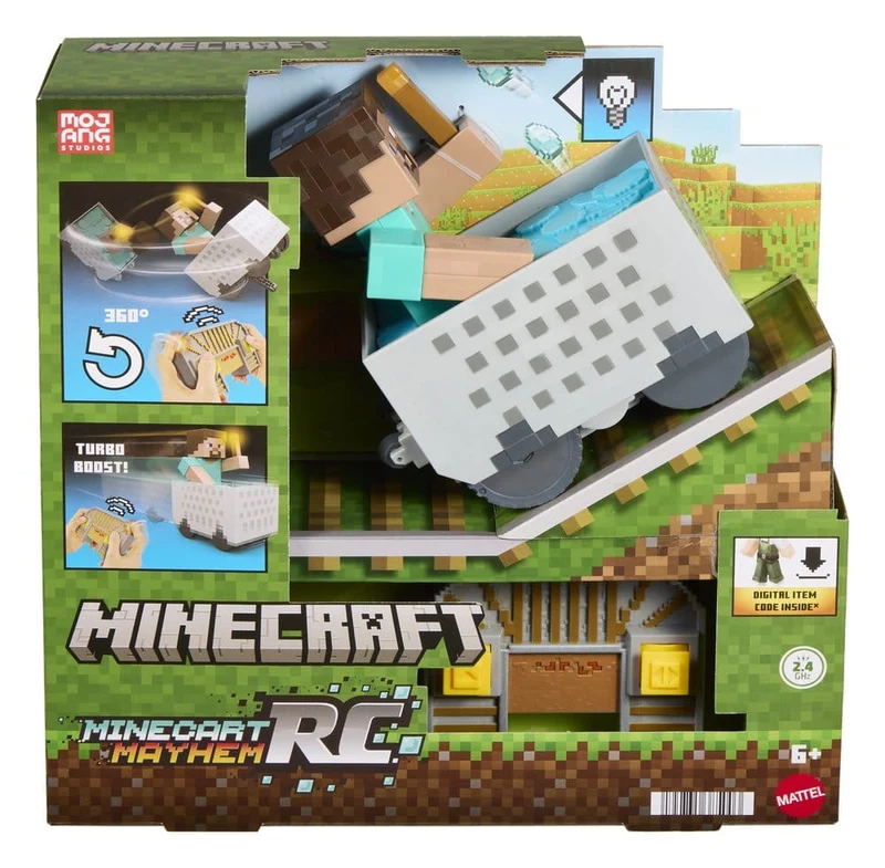 Minecraft RC-fordon Steve i Gruvvagn
