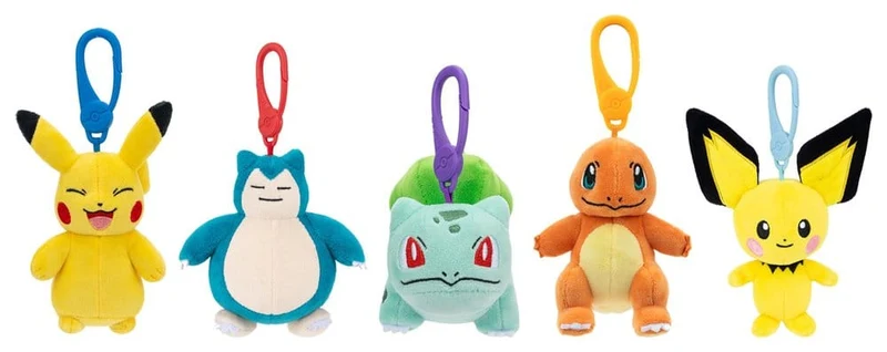 Pokémon gosedjursclip-ons Version 14, 10 cm, assorterad serie (6 stycken)