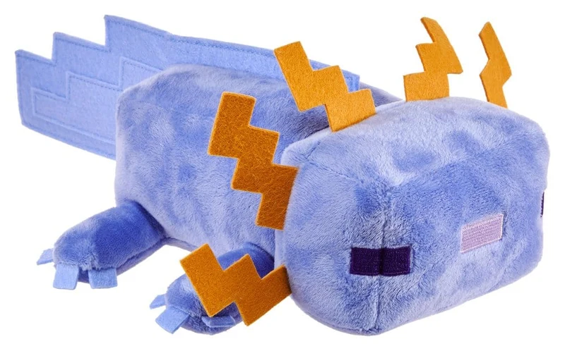 Minecraft gosedjur Blå Axolotl 20 cm - Mjukisdjur för barn och samlare