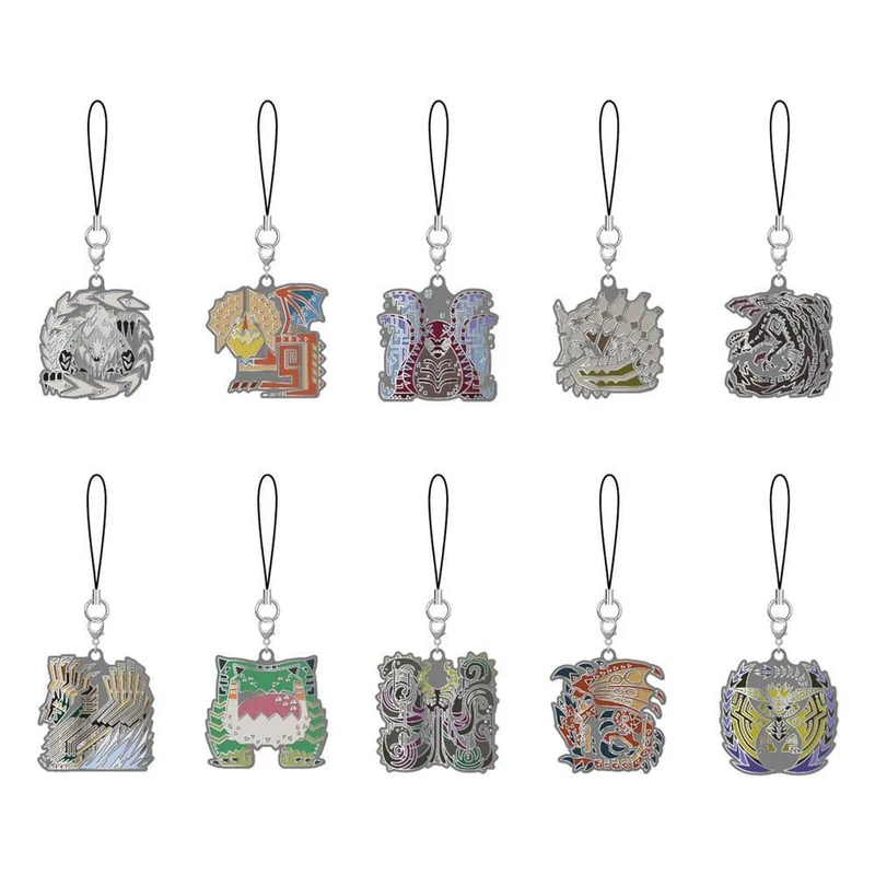 Monster Hunter Wilds Metal Nyckelring - Monster Icon 5 cm Assortment (10)