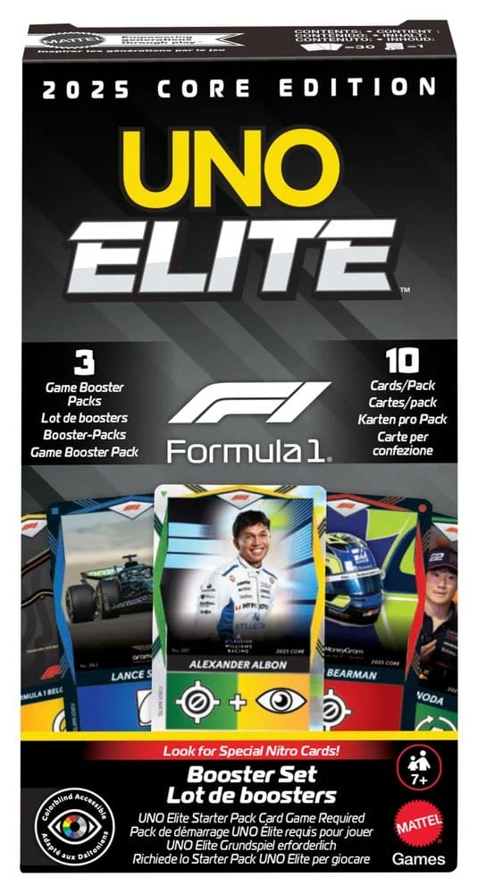 Formula 1 UNO Kortspel Elit F1 Booster-Set