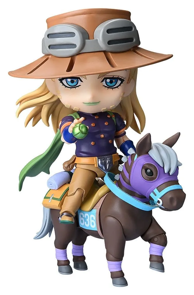 JoJo's Bizarre Adventure Steel Ball Run Nendoroid Actionfigur Gyro Zeppeli DX-version 10 cm