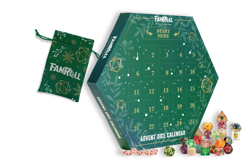 Metallic Dice Games - Fanroll Advent Dice Calendar 2025
