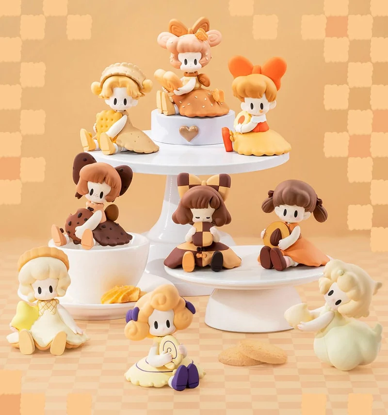 Uki Blind Box Figurkollektion Midnatts Tekalas Begränsad Utgåva 7 cm (8)