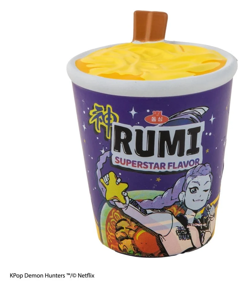 KPop Demon Hunters Mjuk Anti-Stress Figur Rumi Superstar Smak Noodles