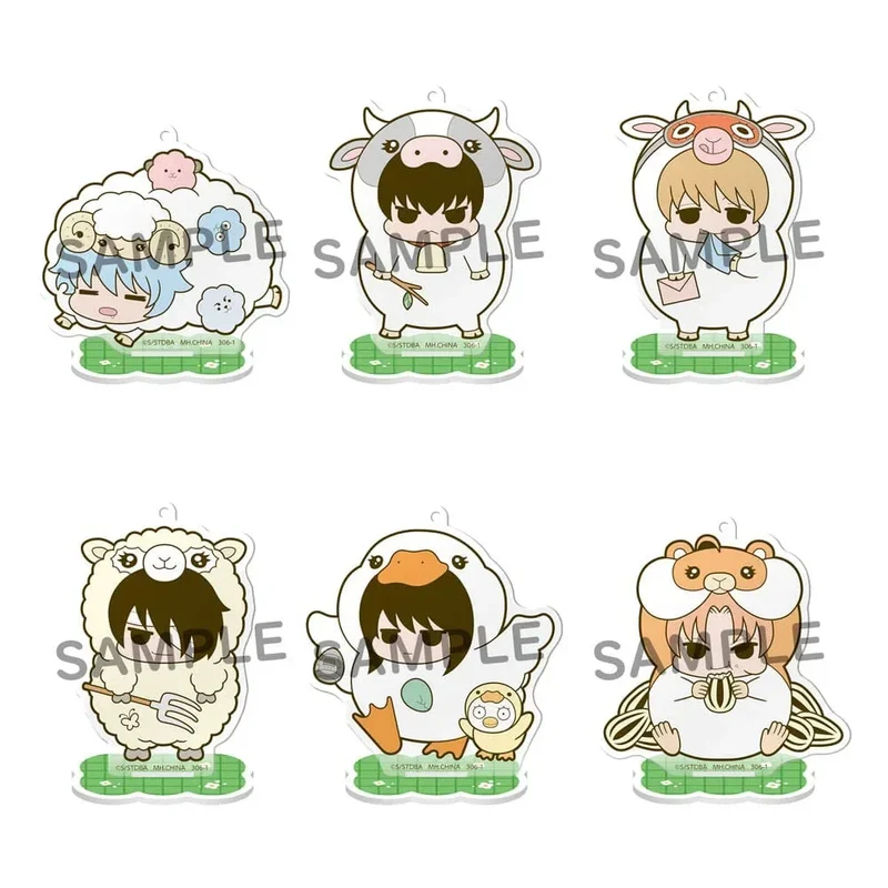 Gintama Akrylfigur Prince Hata & Animal Paradise Farm of Love & Peace 6 cm Blind Box Display (6)