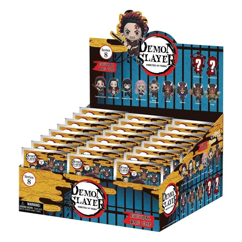 Demon Slayer Säsong 3 3D Foam Bag Clips Serie 8 Display (24)