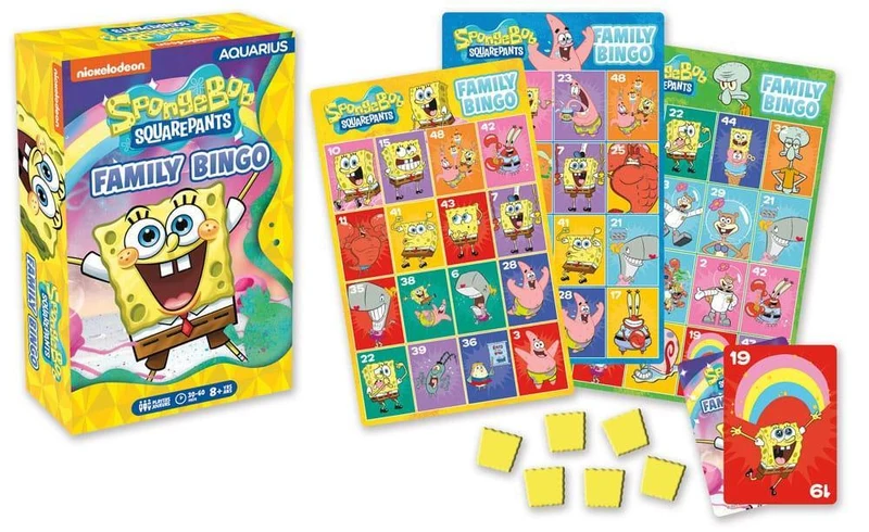 Svampbob Brädspel Familjebingo - Engelsk Version