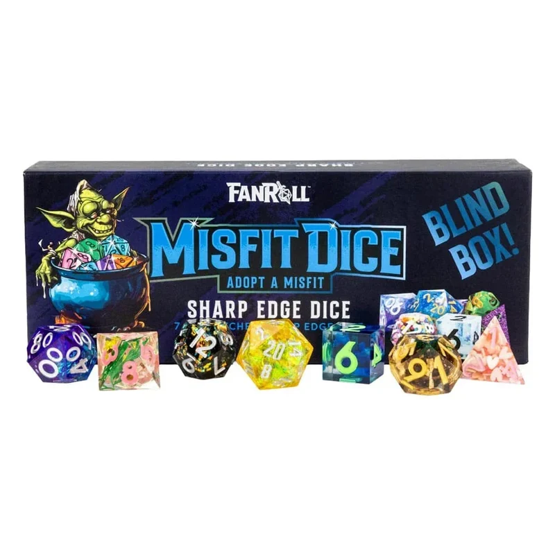 Misfit Adopt a Misfit Dice Set Blind Box - Sharp Edge Dice Assortment (12)