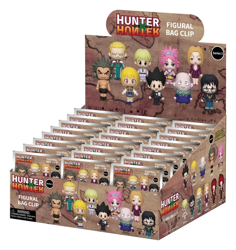 Hunter × Hunter 3D Foam Bag Clips Serie 2 Display (24)