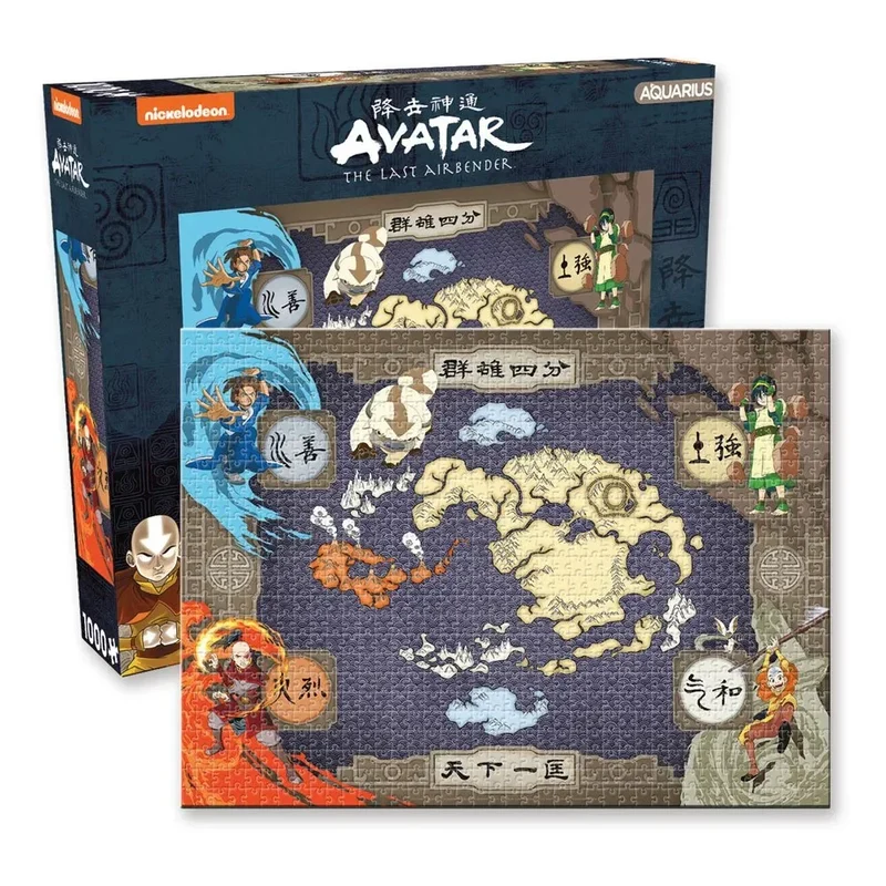 Avatar: The Last Airbender Pussel Karta (1000 bitar)