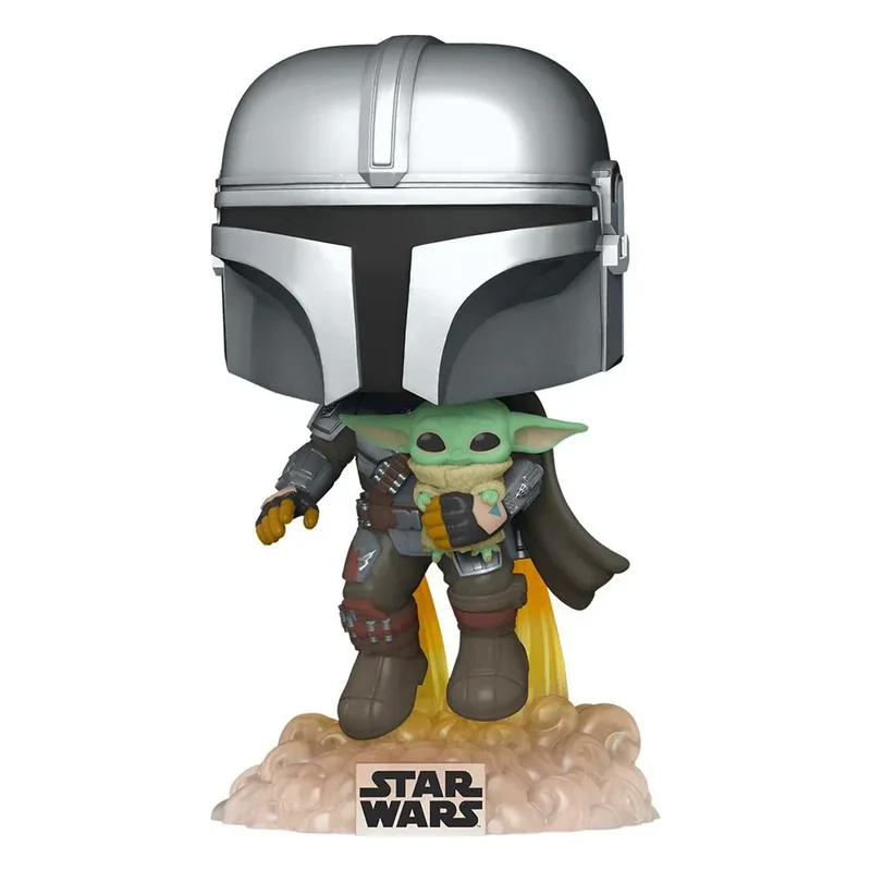 Star Wars The Mandalorian POP Figur Mando Med Jet Pack 9 cm