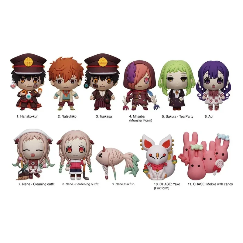 Toilet-Bound Hanako-kun 3D PVC Bag Clips Series 2 (Display av 24)