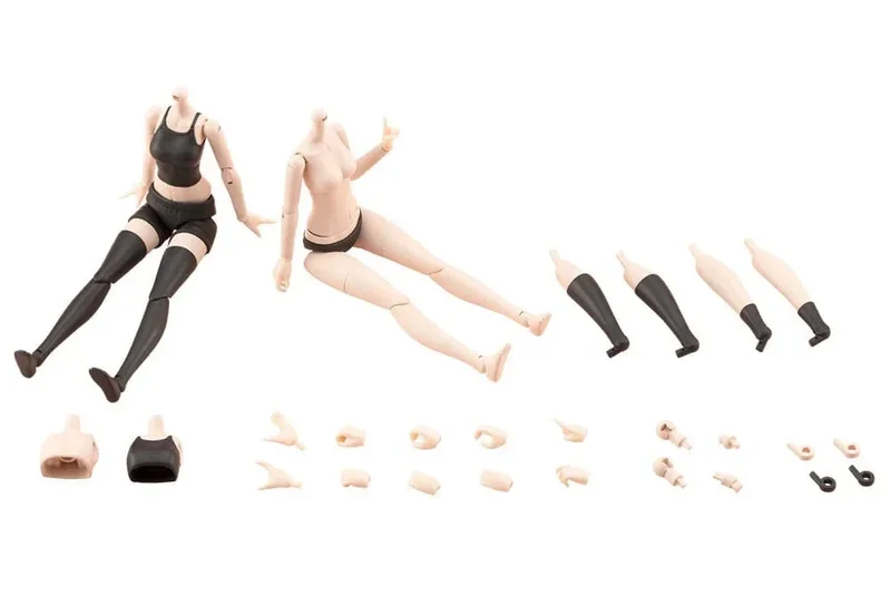Sousai Shojo Teien Accessory Set för 1/10 Action Figur Klä Upp Kropp Färg C Storlek S