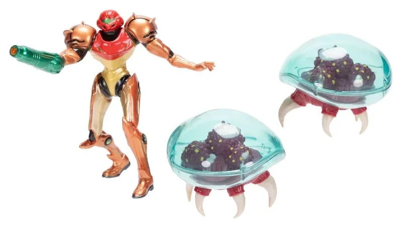 World of Nintendo Metroid Mini Figur 3-Pack Samus Bounty Hunter 6 cm