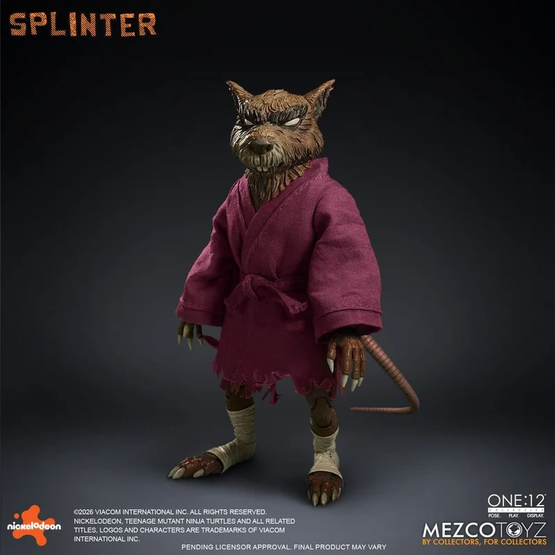 Teenage Mutant Ninja Turtles One:12 Collective Action Figur 1/12 Splinter 17 cm