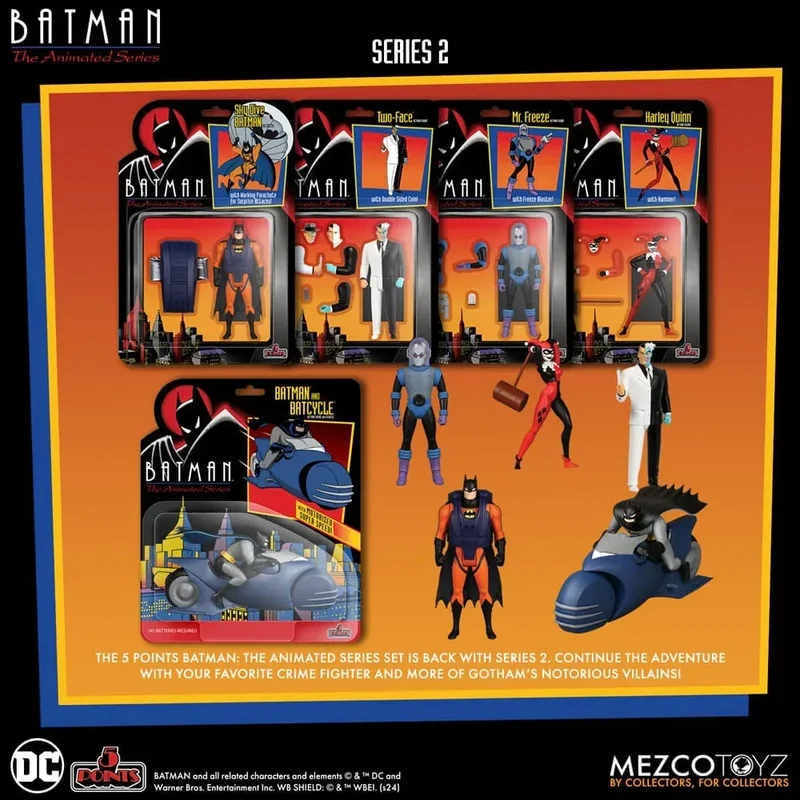 Batman: The Animated Series 2 5 Points Action Figurr Deluxe Box Set 9 cm