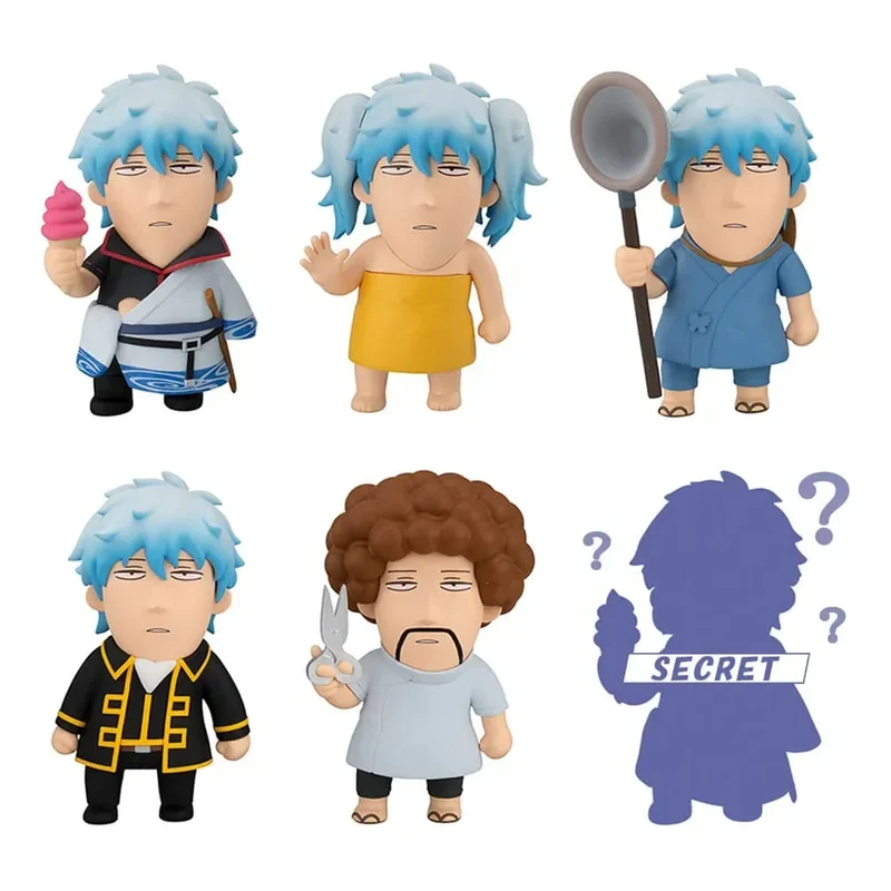 Gintama Trading Figures 6-Pack - Gintama We Love Ginsan 10 cm Blind Box (med present)