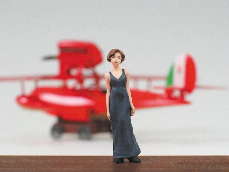 Porco Rosso Modellkit med Figur 1/48 Savoia S.21F Version 2 & Gina
