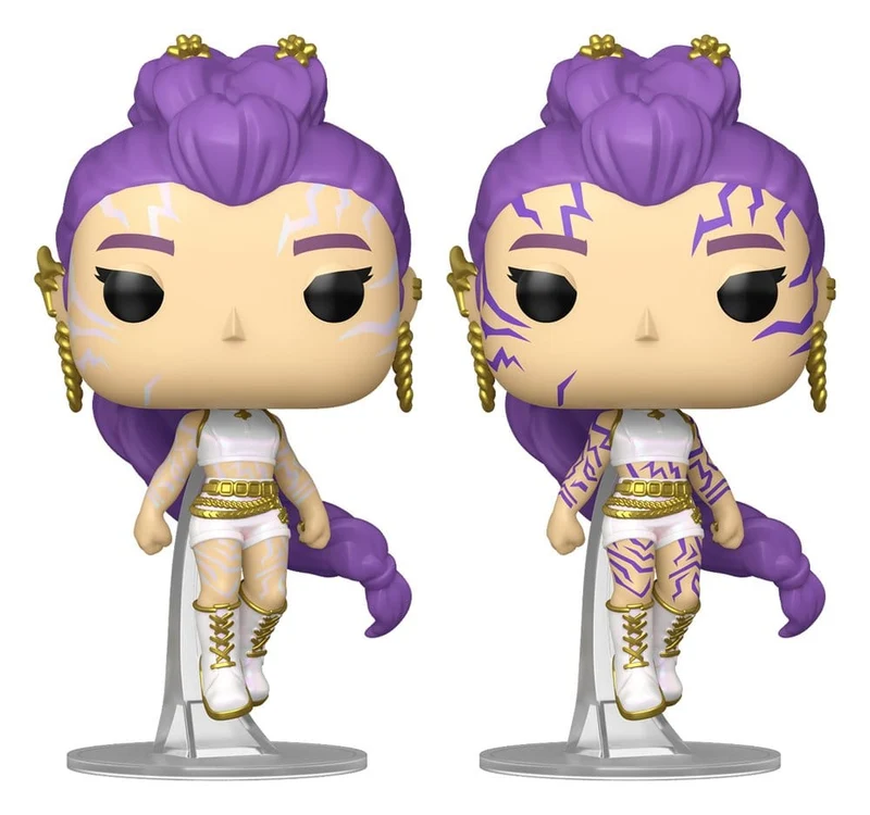 KPop Demon Hunters POP! Animation Figurer Rumi med Chase (Glow) 9 cm Sortiment (6)