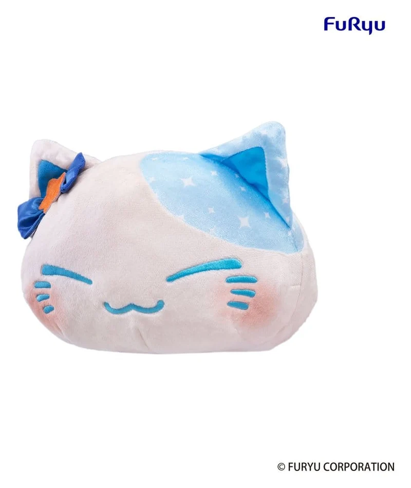 Nemuneko Katt Stor gosedjur Blå 35 cm