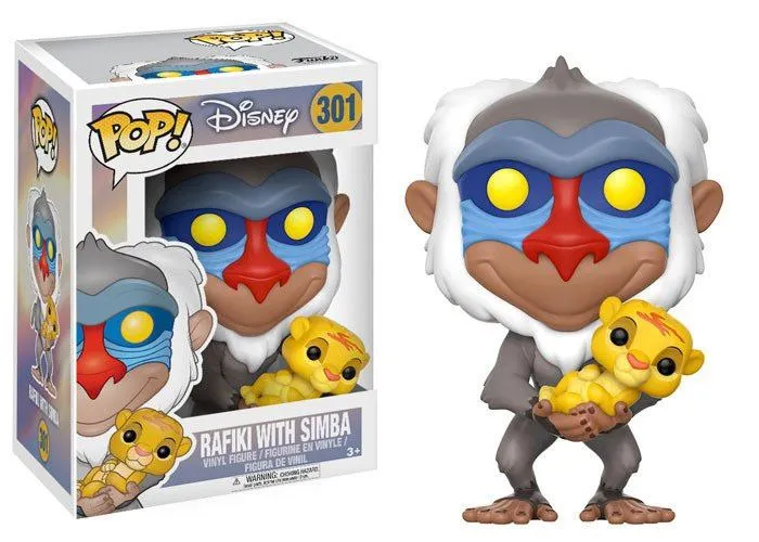 Lejonkungen POP! Disney Figur Rafiki & Simba 9 cm