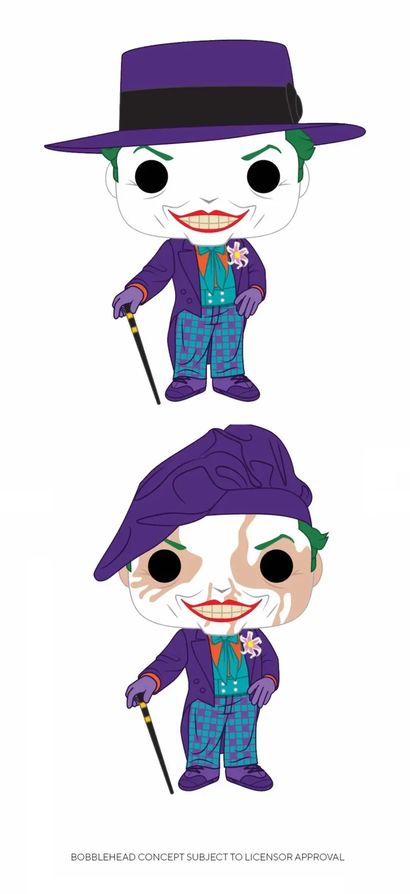 Batman 1989 POP! Heroes Figur Joker 9 cm Assortiment (6)