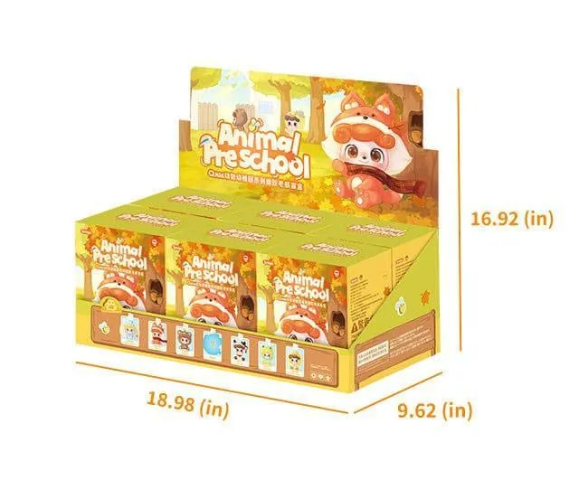 QKid: Djurförskola Serien Blind Box Figur 18 cm - Display (6)