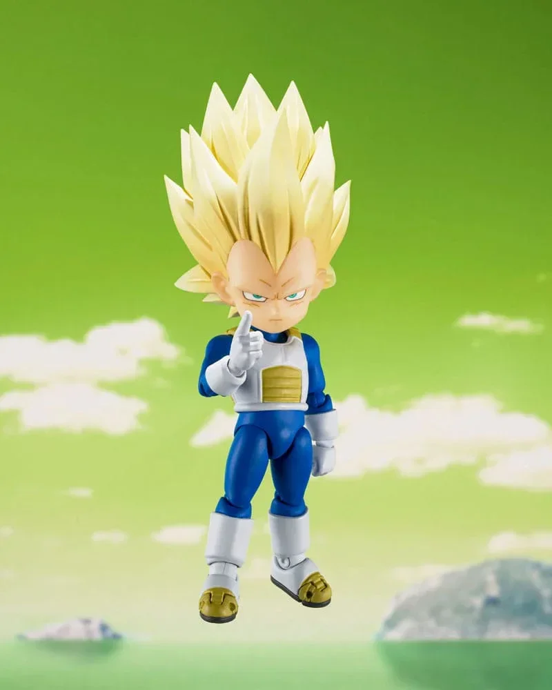 Dragon Ball S.H.Figuarts Action Figur Super Saiyan Level 3 Vegeta (mini) Daima 8 cm