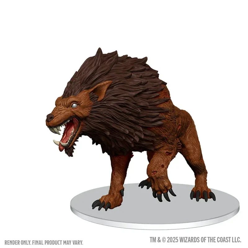 D&D Icons of the Realms: Dire Worg Prepainted Miniature 11 cm