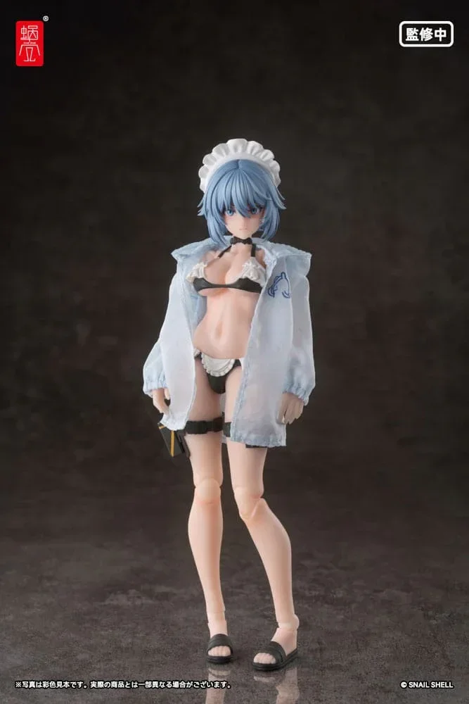 Original Karaktär Action Figur Kit 1/12 RA-04 Kitsunebi Senki Honoka Badkläder Ver. 15 cm