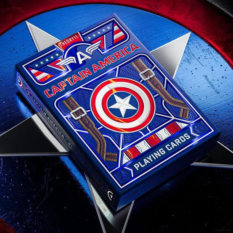 Captain America Spelkort med Patriotisk Design