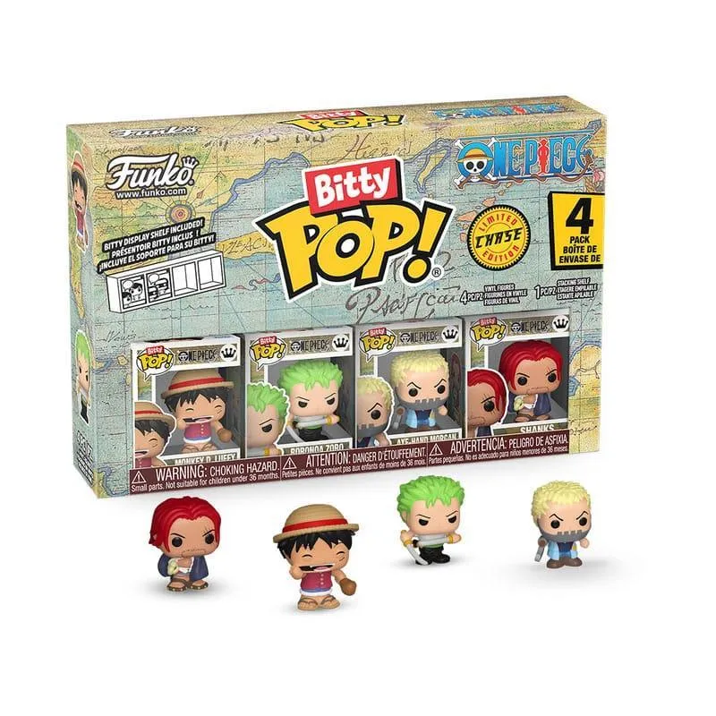 One Piece Bitty POP! Figur 4-Pack Luffy 2,5 cm
