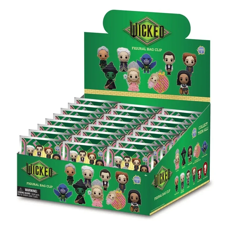 Wicked 3D Foam Bag Clips Series 1 Display (24)